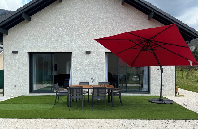 New 3-bedroom house of 110m2 with all comforts. In the heart of the Bauges.