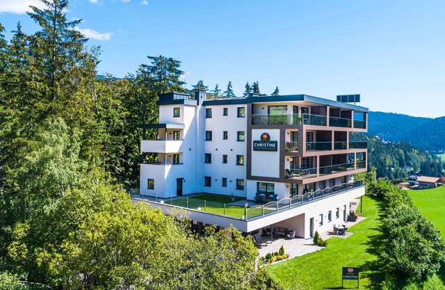 New apartment hotel near Merano with mountain views, sauna, bike room, WiFi & parking