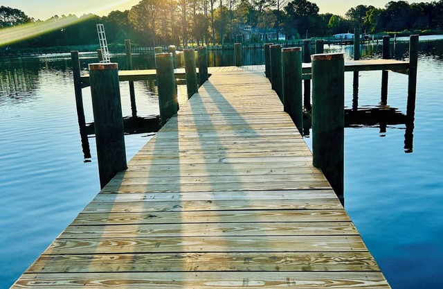 NEW! Cattail Cove: Waterfront Retreat w/Guest House, Hot Tub, Pool,Fire Pit,Dock