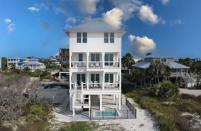 New gulf front stunner! Private pool, elevator, beach gear!