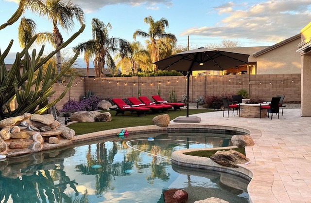 NEW Luxe Desert Escape w/Game Room & Resort Backyard!