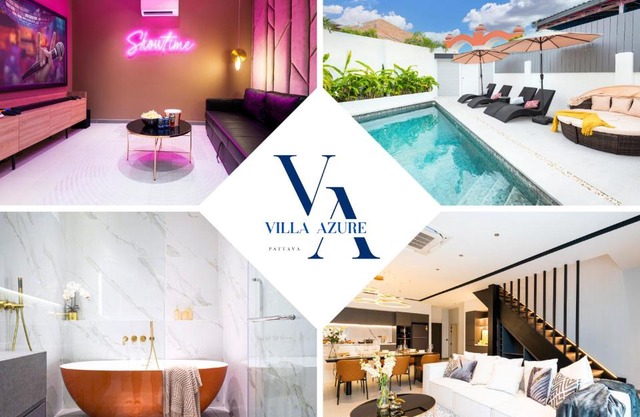 NEW Luxury Dual Villas, 9 Total Bedrooms, 7 Bathrooms, KTV, 3km to Walking Street & Beach