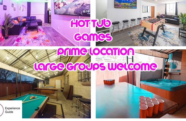NEW! New Year’s Compound: Hot Tub & Game Room- 420ok! Sleeps 20