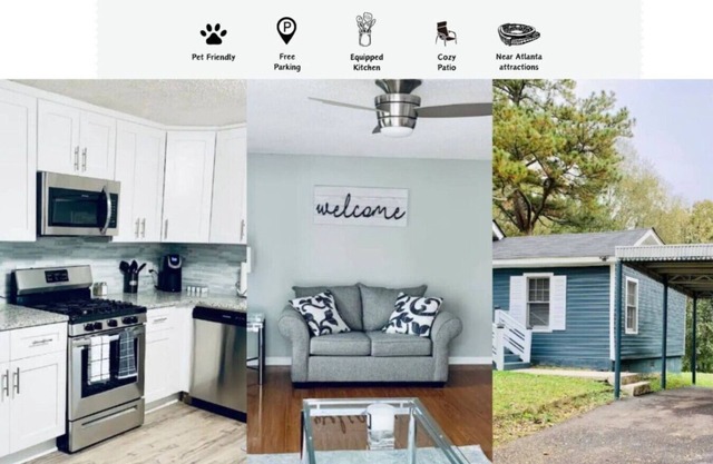 Newly Renovated College Park Home, Private Yard, Office, WiFi & Pet Friendly!