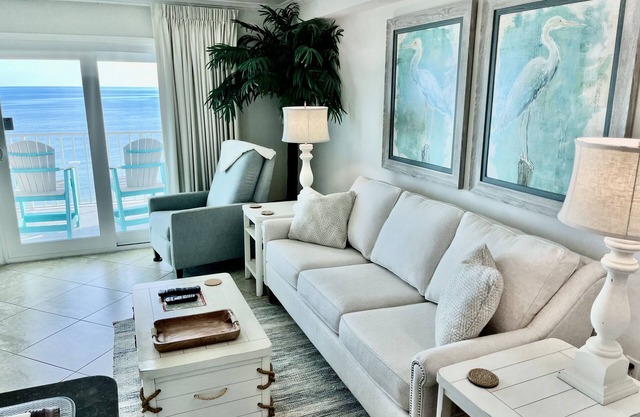 No Host Fees, Beachfront Penthouse Located On The 9th Floor with Two Balconies!