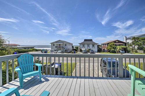 Oak Island Beach Abode with Deck Walk to Shore!