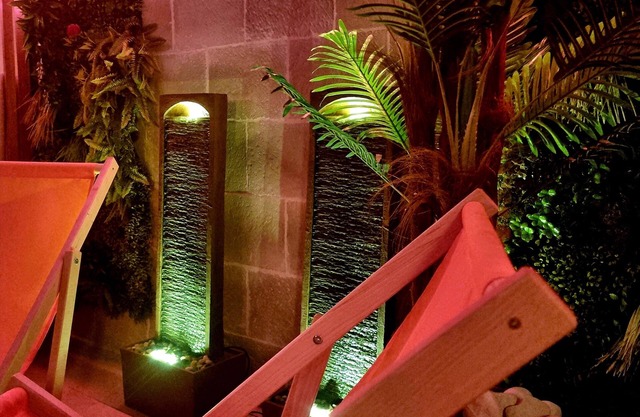 Oasis, and its inflatable boat