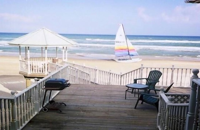 Ocean front house, right on the beach.