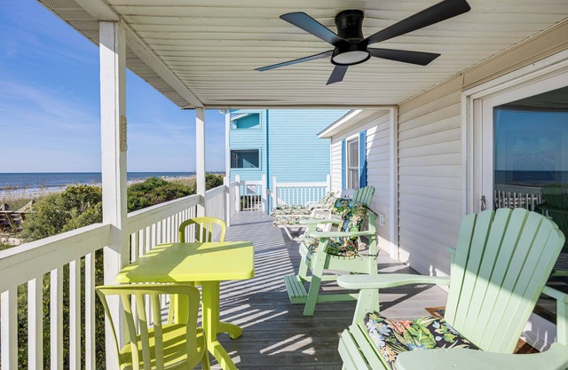 Oceanfront Home w/Deck & Views in Surfside Beach!