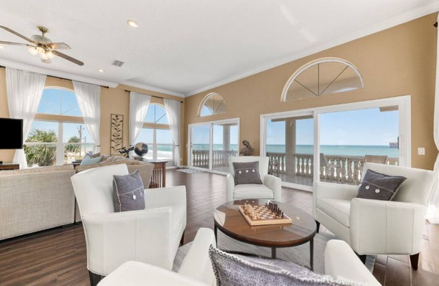 Oceanfront: Ocean Crest Villa 6BR Heated Pool/Spa