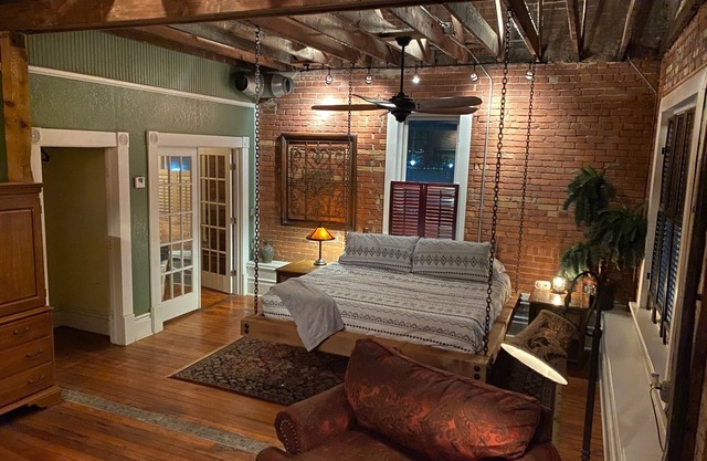 Old Town Loft w Hanging Master Bed