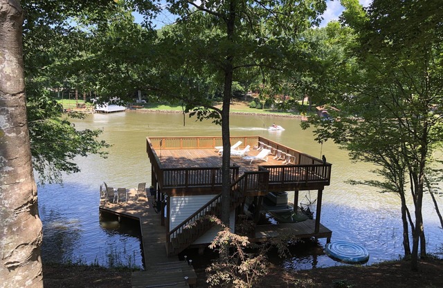 On Lake Gaston with boat slip