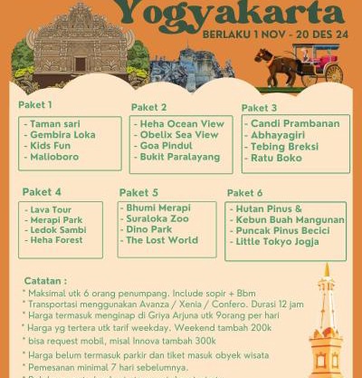 Paket Wisata dan Akomodasi Griya Arjuna 2 Yogyakarta