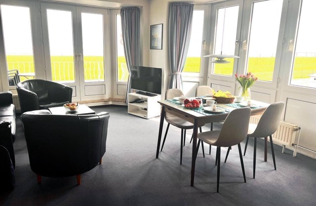 Panorama Meerblick in der Nordseeperle Wohnung Nr 8 - Haus Nordseeperle
