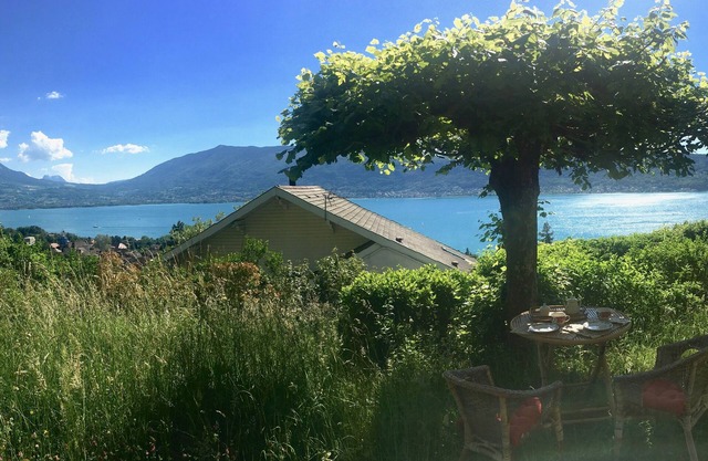 Panoramic View on Annecy lake