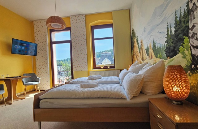 Pension Weiße Rose I Frühstück Parkplatz