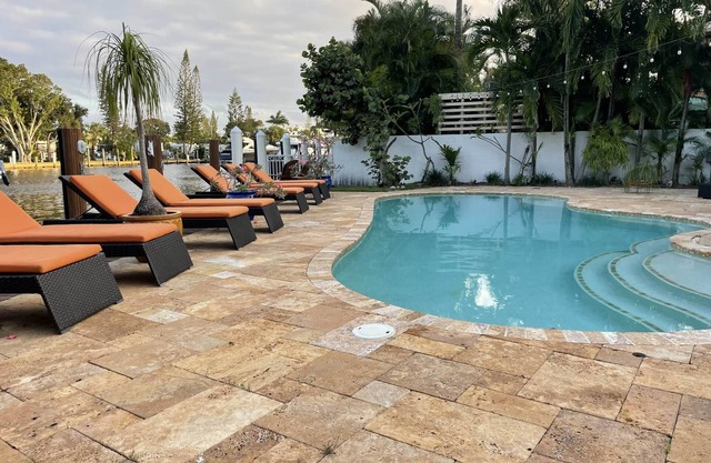 Perfect Waterfront 6 Bedroom Home with Heated Pool