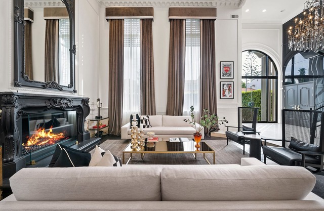 Postmodern classicist villa just off Sunset Strip