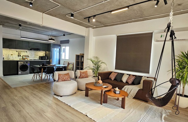 Premium 3BR Apt | Soft Industrial design | In Sheikh Zayed city