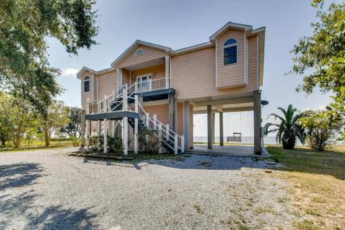 Private Beach and Views! Stilted Ocean Springs Home