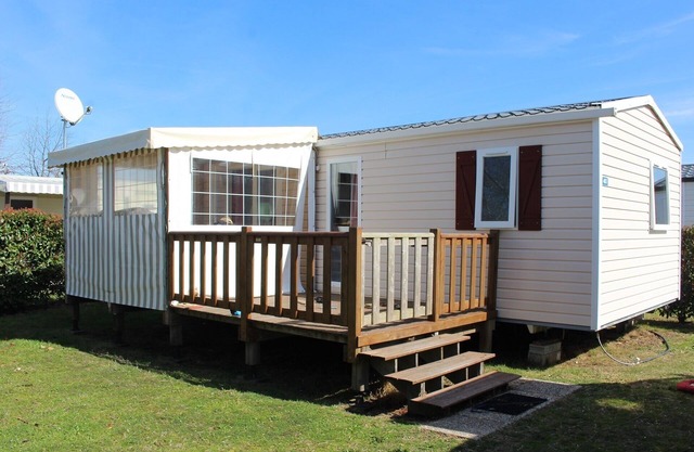 PROMO Mobil home TOUT CONFORT au pied du LAC DE BISCAROSSE with LL, LV, CLIM