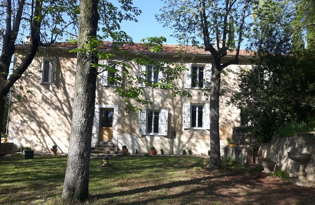 Provencal country house in the middle of apple fields