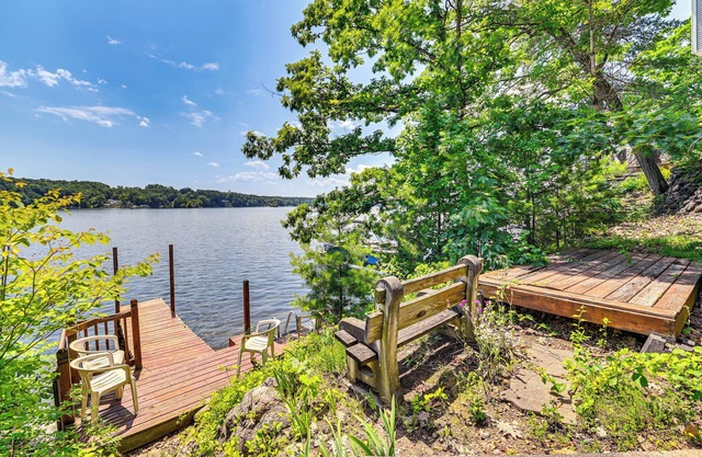 Quiet Cabin on Glen Lake w/Boat Dock & Deck!