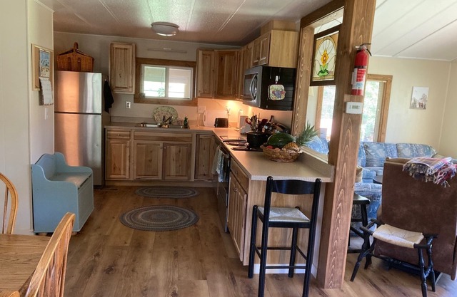 Ranch in private canyon close to the Colorado River surrounded by BLM lands