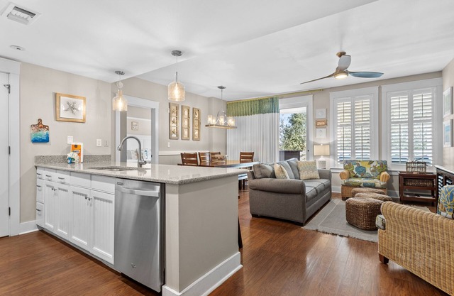 RARE Condo at Baytowne! Steps to Wharf, Tropical Pool, Hot Tub, Tram to Beach