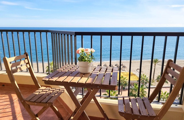 Ref: 236 Beachfront apartment with wonderful seaviews and pool in Carvajal