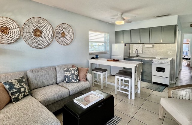 Relax with friends or family at this peaceful island getaway.