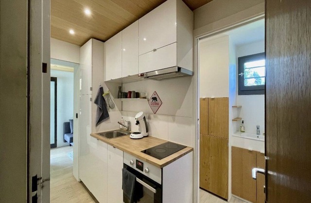 Renovated studio with south-facing terrace. Close to Chamonix and Megève!
