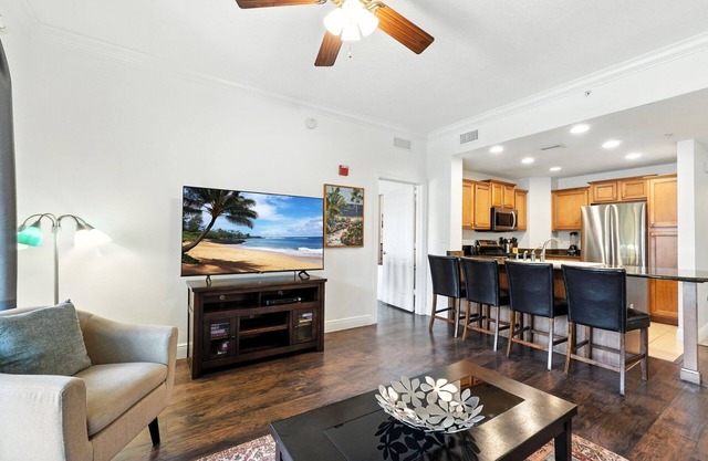 Reunion Condo Steps from the Pool!