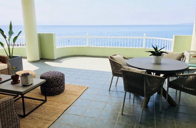 Right on the beach quiet apartment with a large terrace