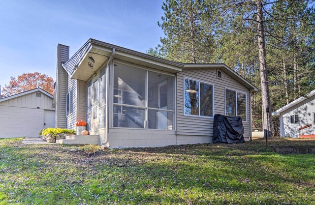 Riverfront Grayling Retreat w/Fire Pit & Dock!