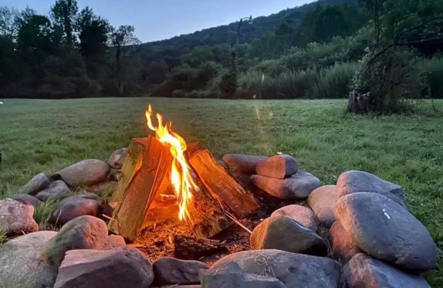 Rustic 3BR Cabin w/Wood Burning Fireplace + Creek