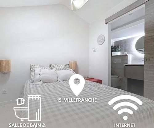 Saint-Amour - Anse Centre - Chambre et Salle de bain WC privée - Cuisine partagée