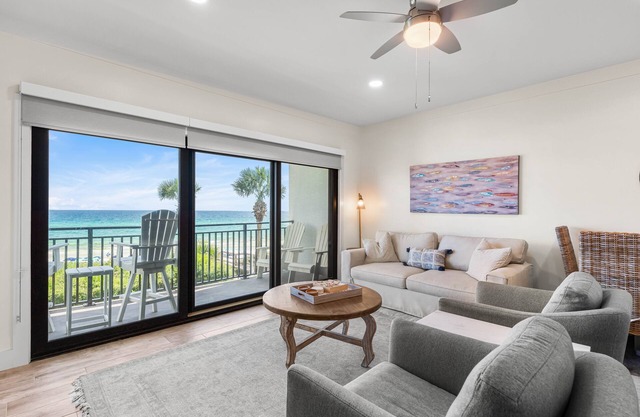 Sea 9 at the Palms | Newly-renovated Gulf-front escape with pool, beach access