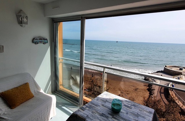 Seafront studio in Grau d'Agde, breathtaking view