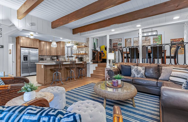 Serene cabin near Lake Arrowhead Village with wraparound deck & forest views