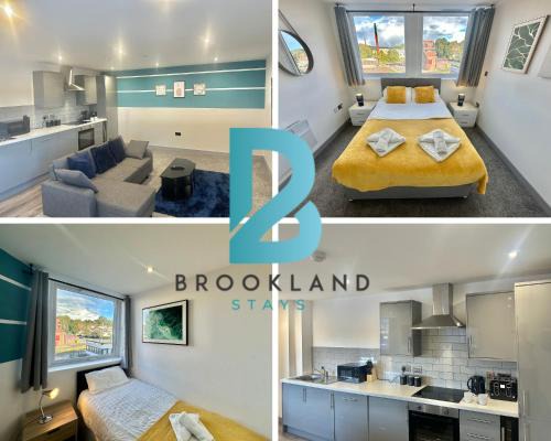 Serviced 2-Bedroom Flat by Brookland Stays Short Lets Leeds with Free WiFi