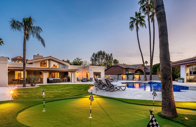Shoot pool, play putt putt, or swim with high-end spacious living at Sunset Villa