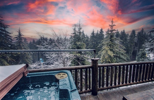 Ski-in and out with private HOT TUB in 5 bedroom house with game/theatre room!