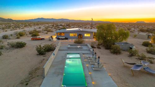 Sky Ranch Noir Luxe Desert Compound with Pool Sauna Stargazing