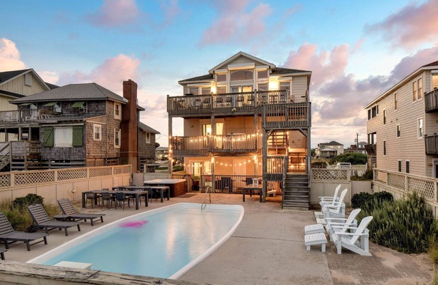 Sleeps 28 | Beachfront w/Pool, Hot Tub, Game Room | Atlantic Watch by AvantStay
