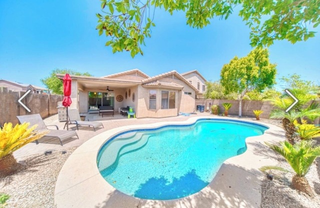 Sleeps 6, 3 BD,2 Ba, 4 beds, pool, pets, Goodyear