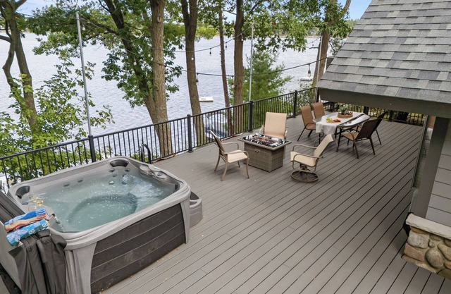Soak Up the Last Rays- Hot Tub Pier & Paddleboards