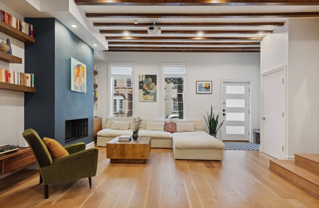 Spacious 3-bedroom townhouse with garden, WiFi, AC in prime Greenpoint Brooklyn.