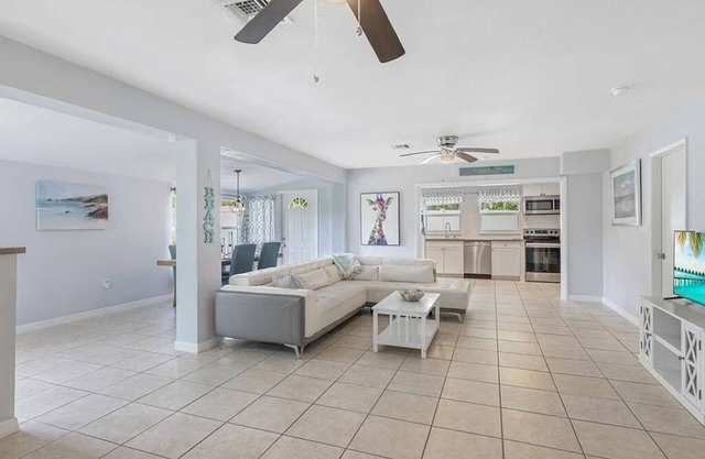 Spacious 3Bed, 2Bath Home with Open Floor Plan - Just 2.5 Miles from the Beach!