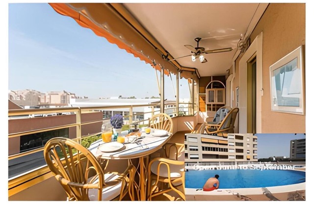 Spacious apartment with swimming pool and 2 parking spaces FOR SEASONALS